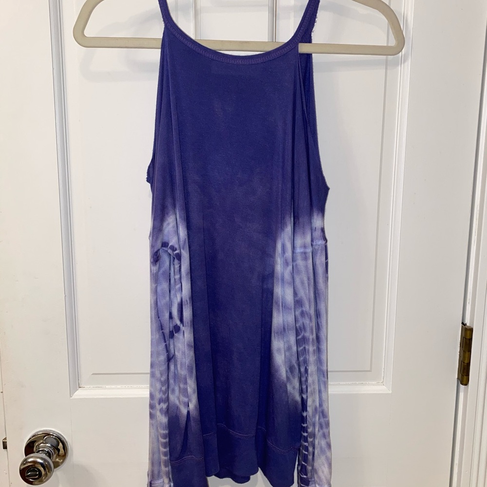 tie dye off the shoulder tee